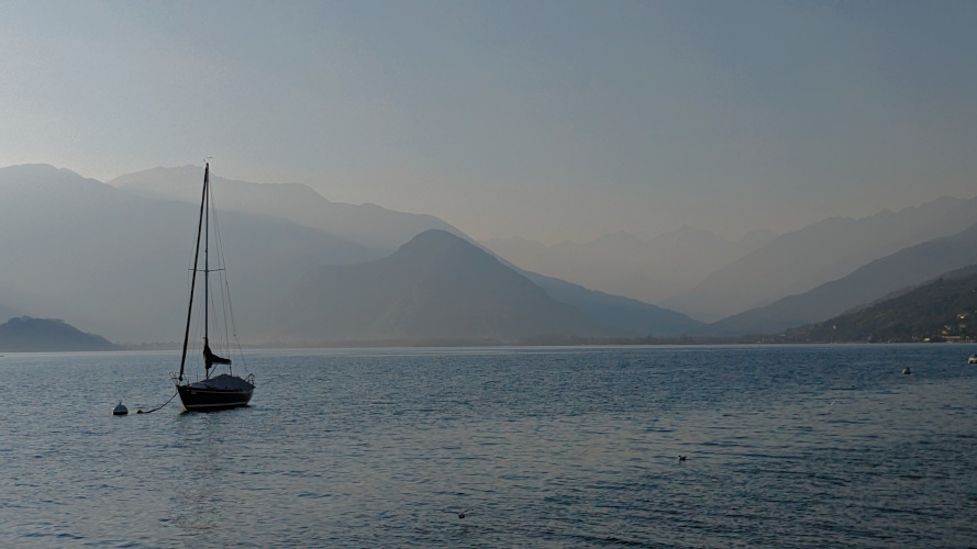 Sailboat on Lago Maggiore